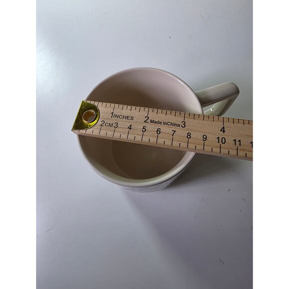 THYME & TABLE White Gold Black Splash Ink Monogrammed B Stoneware Coffee Mug - Picture 6 of 9